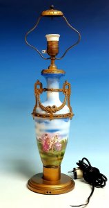 Hockerlampe. Lampenfuß Jugendstil.