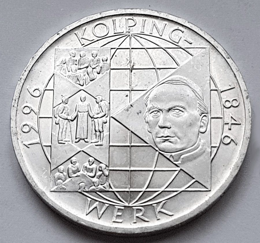 10 DM Gedenkmünze Adolph Kolping
